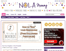 Tablet Screenshot of nolamommy.com